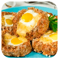 Ovo com Carne Temperada